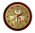 Настенные часы ''Карта мира с гербом РБ'' 