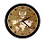 Настенные часы ''Карта мира с гербом РФ''